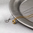Joolim Jewelry 18K Gold Plated Waterproof Fashion Mobius Donut Zirconia Sparkling Pendant Necklace Stainless Steel Jewelry