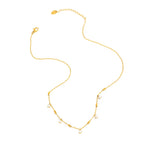 Joolim Jewelry 18K Gold Plated Waterproof Dainty Fashion Small Square Zirconia Claw Pendant Necklace Stainless Steel Jewelry