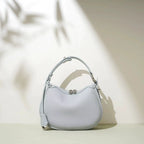 2026 New Summer Genuine Leather Underarm Bag, Minimalist Zip Closure Women Shoulder Crossbody Handbag