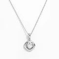 Joolim Jewelry 18K Gold Plated Waterproof Fashion Designer Dainty Oval Zirconia Pendant Necklace Stainless Steel Jewelry