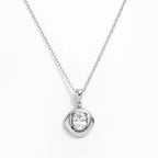 Joolim Jewelry 18K Gold Plated Waterproof Fashion Designer Dainty Oval Zirconia Pendant Necklace Stainless Steel Jewelry