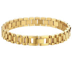 Joolim High End 18K Link Chain Bracelet Adjustable Stainless Steel Bracelet Tarnish Free Jewelry Women