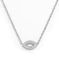 Joolim Jewelry 18K Gold Plated Waterproof Fashion Classic Simple Eye Zirconia Pendant Necklace Stainless Steel Jewelry