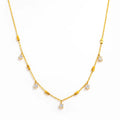 Joolim Jewelry 18K Gold Plated Waterproof Dainty Fashion Small Square Zirconia Claw Pendant Necklace Stainless Steel Jewelry