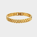 Joolim High End 18K Link Chain Bracelet Adjustable Stainless Steel Bracelet Tarnish Free Jewelry Women