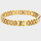 Joolim High End 18K Link Chain Bracelet Adjustable Stainless Steel Bracelet Tarnish Free Jewelry Women
