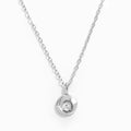 Joolim Jewelry 18K Gold Plated Waterproof Fashion Mobius Donut Zirconia Sparkling Pendant Necklace Stainless Steel Jewelry