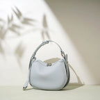 2026 New Summer Genuine Leather Underarm Bag, Minimalist Zip Closure Women Shoulder Crossbody Handbag