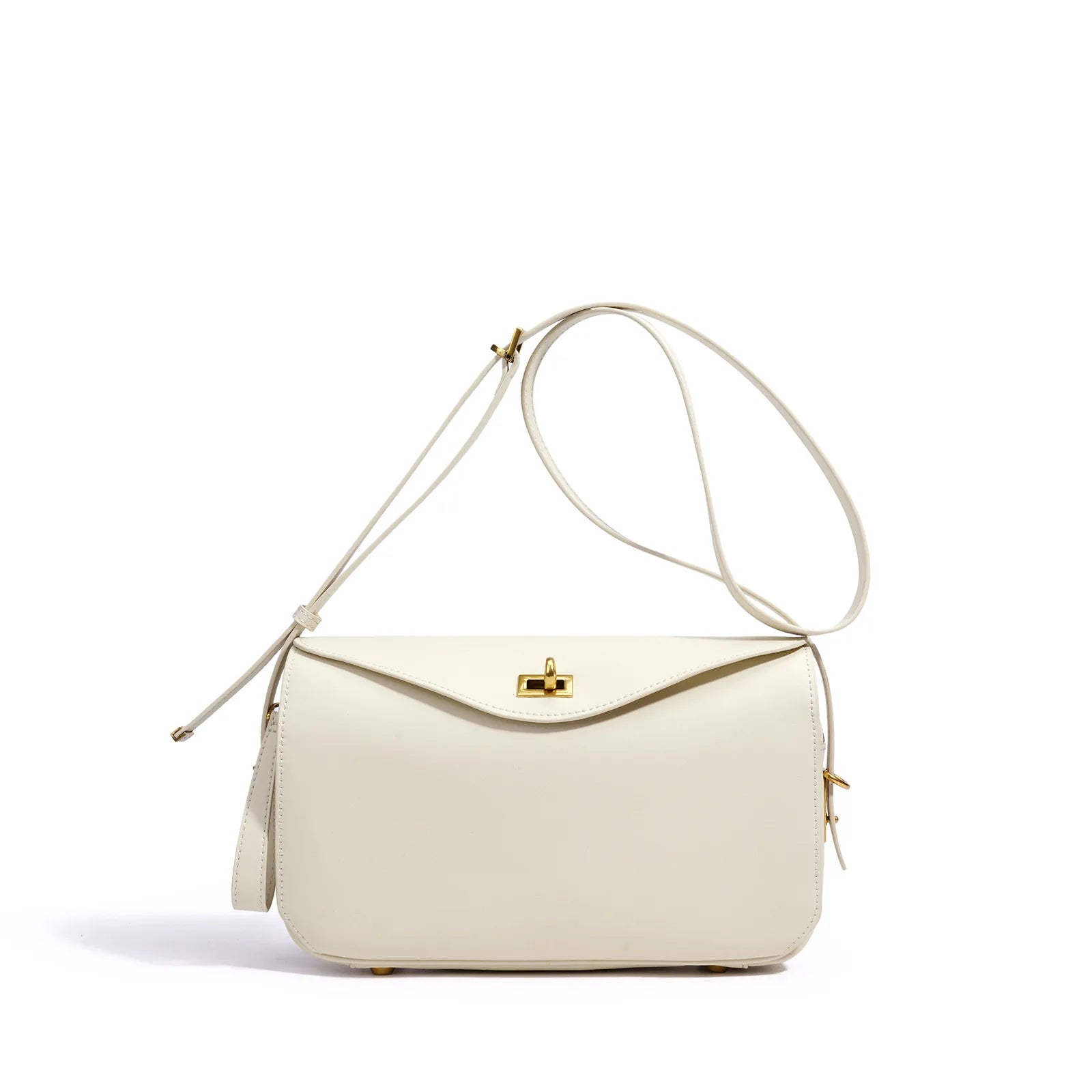 Early Spring 2026 High End Top Layer Cowhide Women Crossbody Bag Minimal Luxury Lightweight Shoulder Handbag