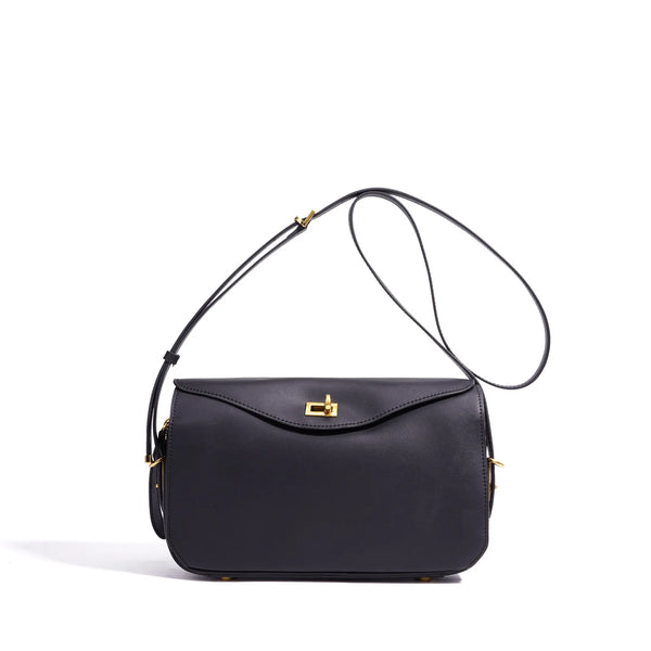 Early Spring 2026 High End Top Layer Cowhide Women Crossbody Bag Minimal Luxury Lightweight Shoulder Handbag