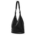 Top Layer Genuine Leather Large Capacity Bucket Bag, Niche Soft Crossbody Shoulder Bag for Women Daily Use