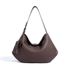 Elegant Genuine Leather Ladies Underarm Tote Bag Multi-Use Shopping Shoulder Crossbody Daily Purse