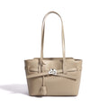 Minimal Casual Genuine Leather Ladies Shoulder Bag Large Space Multi-Scene Daily Commute Tote Purse