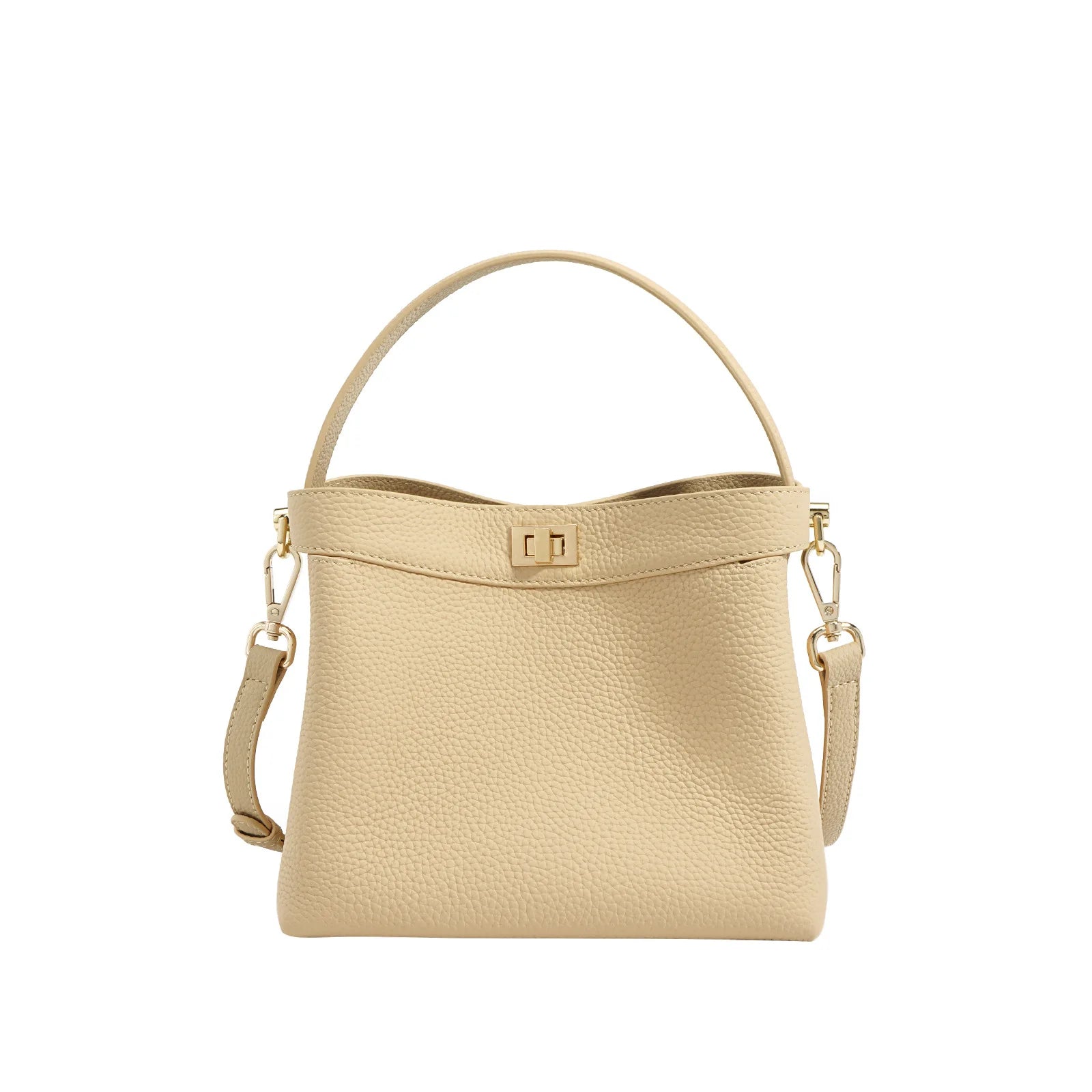 Elegant Minimal Textured Ladies Bucket Purse Multi-Purpose Fashion Daily Commute Crossbody Shoulder Bag