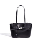Minimal Casual Genuine Leather Ladies Shoulder Bag Large Space Multi-Scene Daily Commute Tote Purse