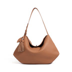 Elegant Genuine Leather Ladies Underarm Tote Bag Multi-Use Shopping Shoulder Crossbody Daily Purse
