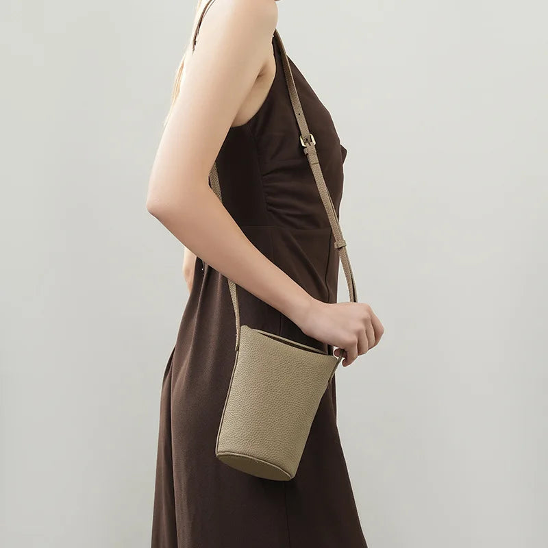 Mini Crossbody Bag New 2025 Model High-End Premium Genuine Leather Spring Fashionable Multi-Purpose Middle Layer Urban