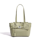 Minimal Casual Genuine Leather Ladies Shoulder Bag Large Space Multi-Scene Daily Commute Tote Purse