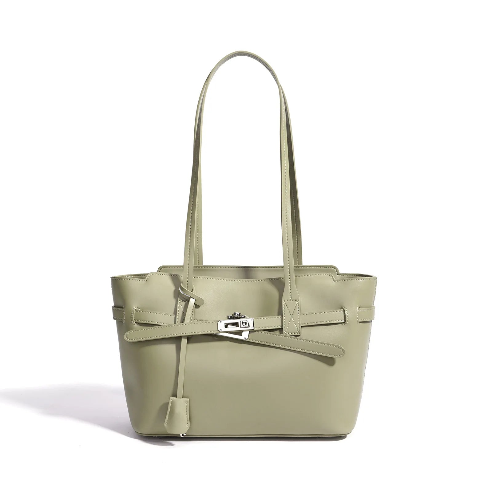 Minimal Casual Genuine Leather Ladies Shoulder Bag Large Space Multi-Scene Daily Commute Tote Purse