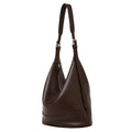 Top Layer Genuine Leather Large Capacity Bucket Bag, Niche Soft Crossbody Shoulder Bag for Women Daily Use