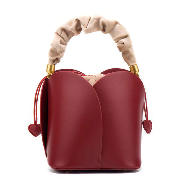 Cowhide Women'S Bucket Bag Cross Body Bag Women'S Handbag