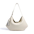 Elegant Genuine Leather Ladies Underarm Tote Bag Multi-Use Shopping Shoulder Crossbody Daily Purse