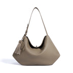 Elegant Genuine Leather Ladies Underarm Tote Bag Multi-Use Shopping Shoulder Crossbody Daily Purse