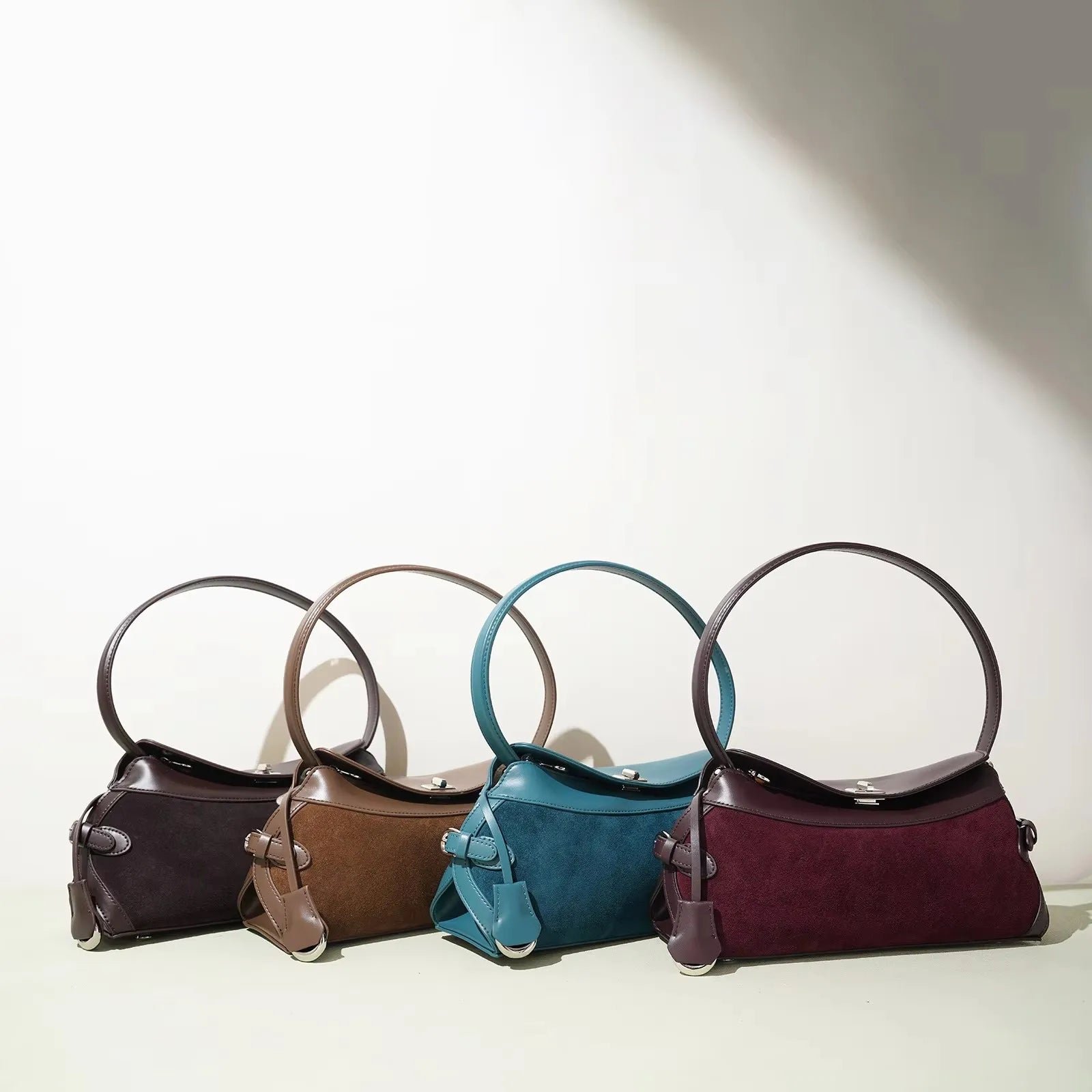 Frosted Genuine Cowhide Crossbody Bag Women Solid Color Adjustable Strap Underarm Shoulder Casual Daily Trendy Handbag