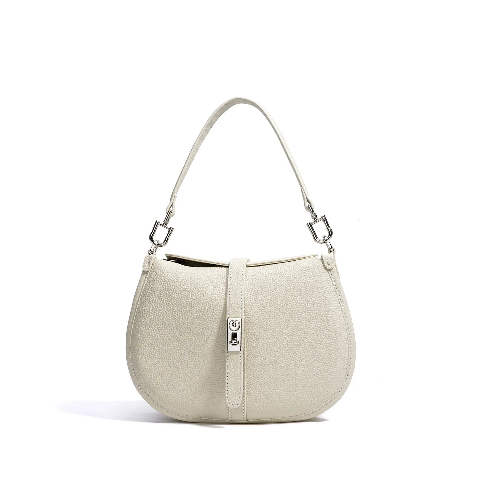 Lecynbay Ladies Minimalist Bow Crescent Genuine Leather Crossbody Shoulder Handbag 2026 New Arrival High-End Durable Lightweight