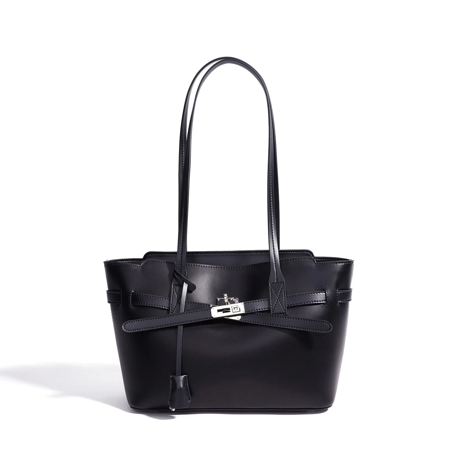 Minimal Casual Genuine Leather Ladies Shoulder Bag Large Space Multi-Scene Daily Commute Tote Purse
