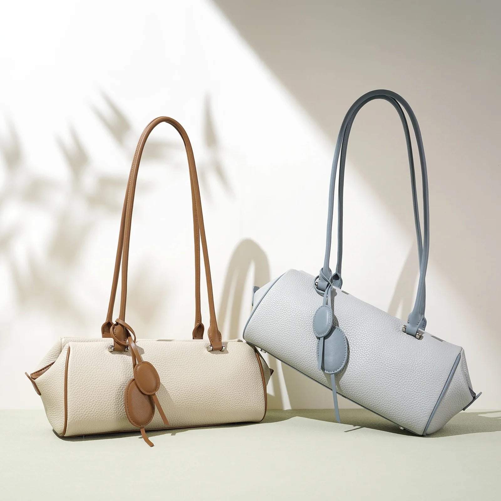Elegant Genuine Leather Luxury Bag Simple Shoulder Bag for Bag Niche 2026 Design High-End Women'S Thread Polyester Spring
