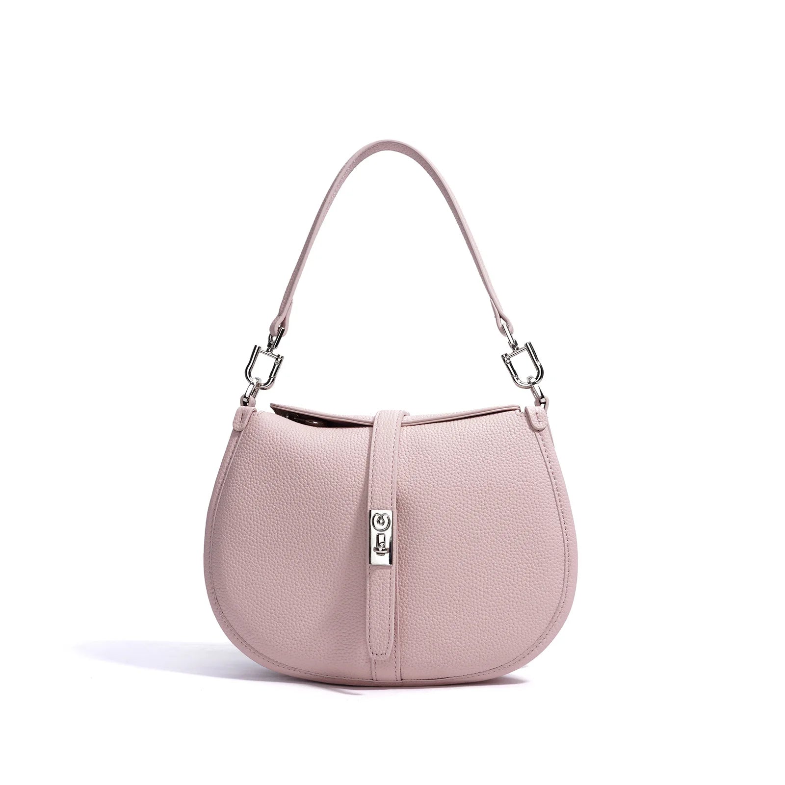 Lecynbay Ladies Minimalist Bow Crescent Genuine Leather Crossbody Shoulder Handbag 2026 New Arrival High-End Durable Lightweight