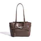 Minimal Casual Genuine Leather Ladies Shoulder Bag Large Space Multi-Scene Daily Commute Tote Purse