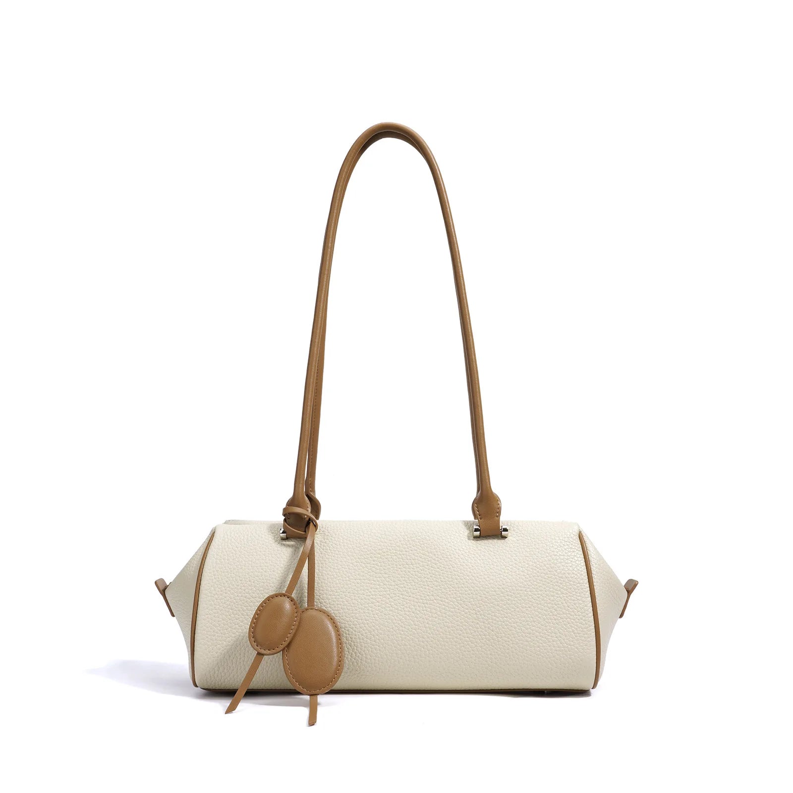 Elegant Genuine Leather Luxury Bag Simple Shoulder Bag for Bag Niche 2026 Design High-End Women'S Thread Polyester Spring
