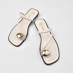 2025 Summer Beach Flip Flop Clip Toe Women Flats Slippers Shoes Outdoor Casual Ladies Low Heel Slides
