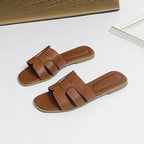 Women'S Sandals Fashion Slippers Soft PU Breathable Non Slip Rubber Bottom Shoes 2025 New Edition